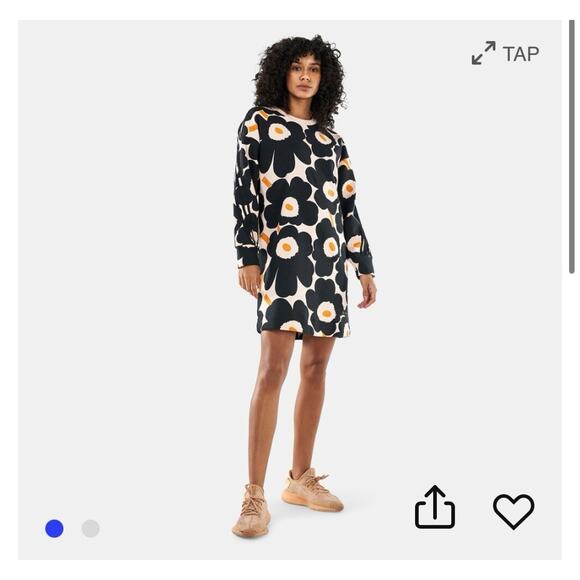 Adidas x Marimekko Dress Unikko Halo Blush Size M - Picture 1 of 9